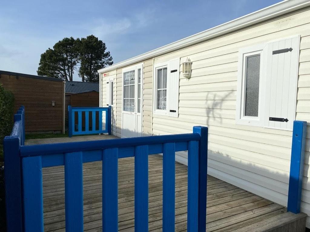 Mobilhome Emplacement 21 Biville-sur-Mer Esterno foto